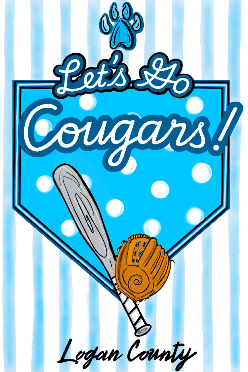 CREATIVE CANVAS BY YOU LOGAN CO LETS GO COUGARS
