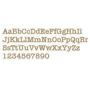 Basic Shape Chalk Font MDF Cutout Alphabet A-Z And Numbers 0-9 - Unfinished For DIY