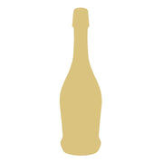 Basic Shape Champagne Bottle MDF Cutout Celebration Silhouette - Unfinished For DIY