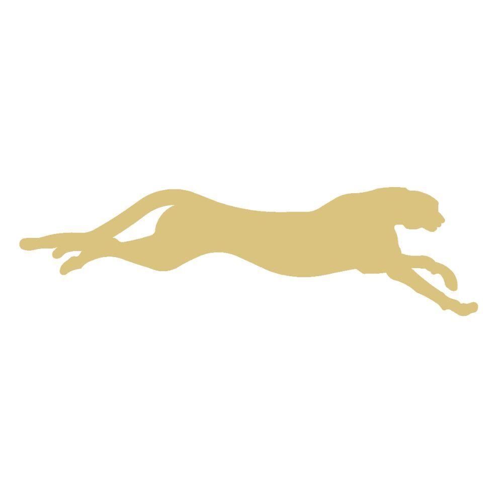 Basic Shape Running Cheetah MDF Cutout Silhouette - Unfinished For DIY