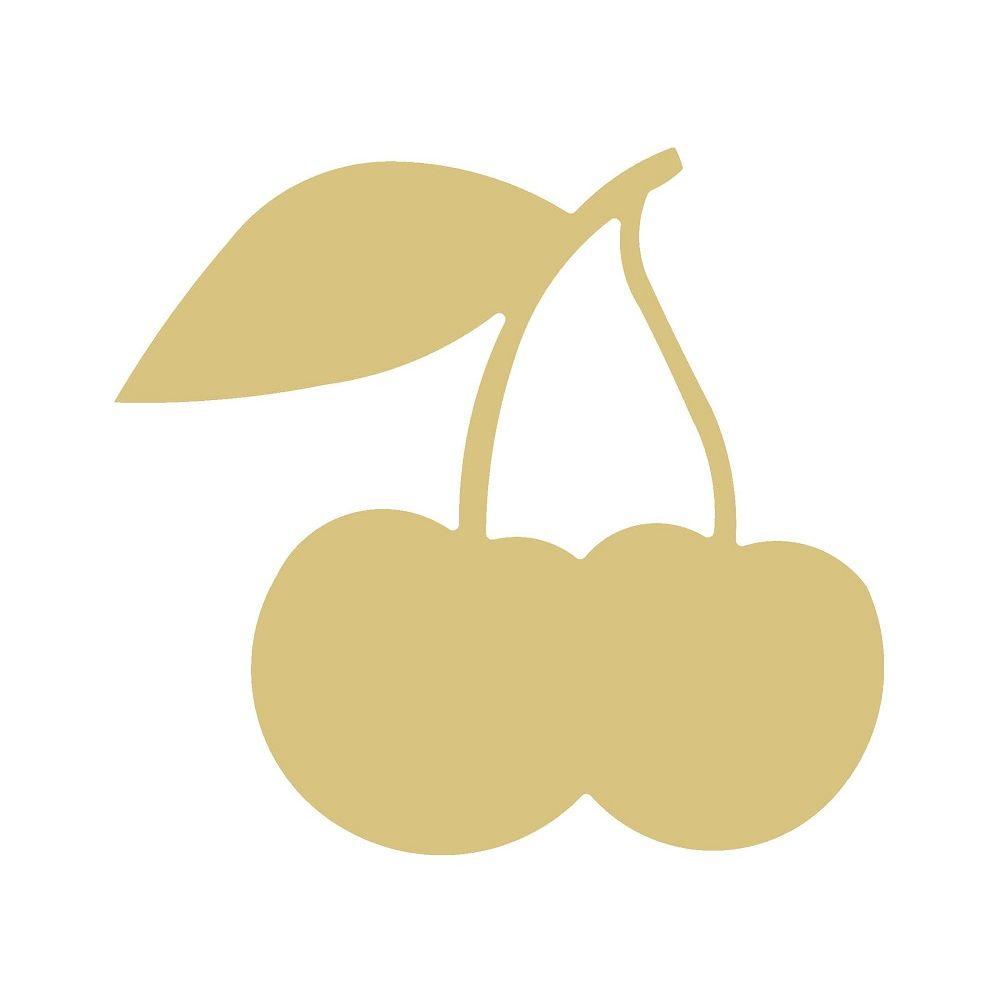 Basic Shape Double Cherries MDF Cutout Silhouette - Unfinished For DIY
