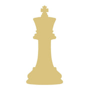 Basic Shape King MDF Cutout Chess King Silhouette - Unfinished For DIY