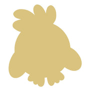 Basic Shape Chick MDF Cutout Silhouette Style 4 - Unfinished For DIY