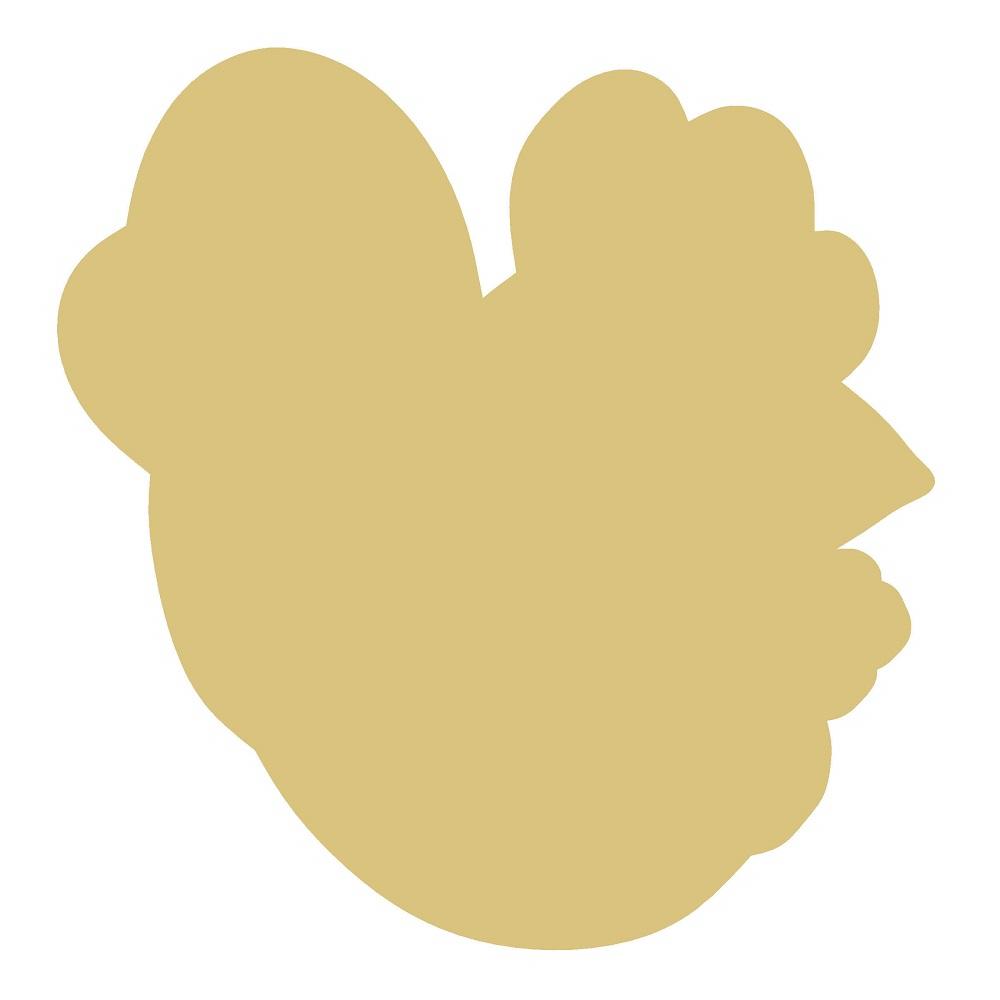 Basic Shape Chicken MDF Cutout Chicken Silhouette Style 4 - Unfinished For DIY