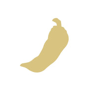 Basic Shape Chili Pepper MDF Cutout Silhouette - Unfinished For DIY