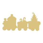 Basic Shape Train MDF Cutout Holiday Train Silhouette - Unfinished For DIY
