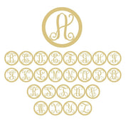 Basic Shape Circle MDF Cutout Circle Monogram Alphabet Cutouts - Unfinished For DIY