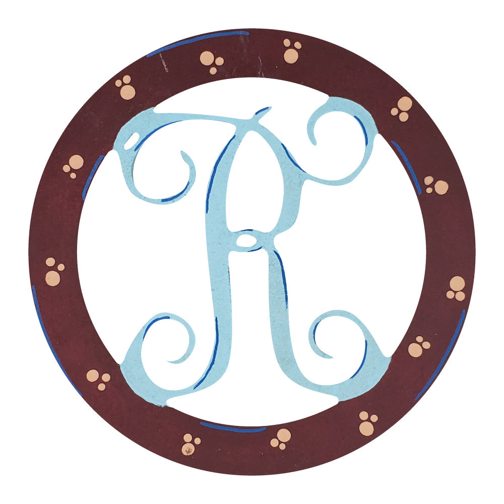 Basic Shape Circle MDF Cutout Circle Monogram Alphabet Cutouts - Unfinished For DIY