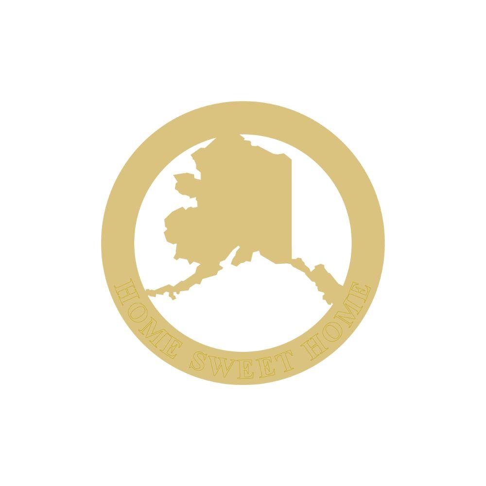 Basic Shape Alabama State MDF Cutout Home Sweet Home - Unfinished For DIY