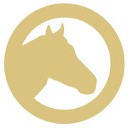 Basic Shape Circle MDF Cutout Horse Head Silhouette - Unfinished For DIY