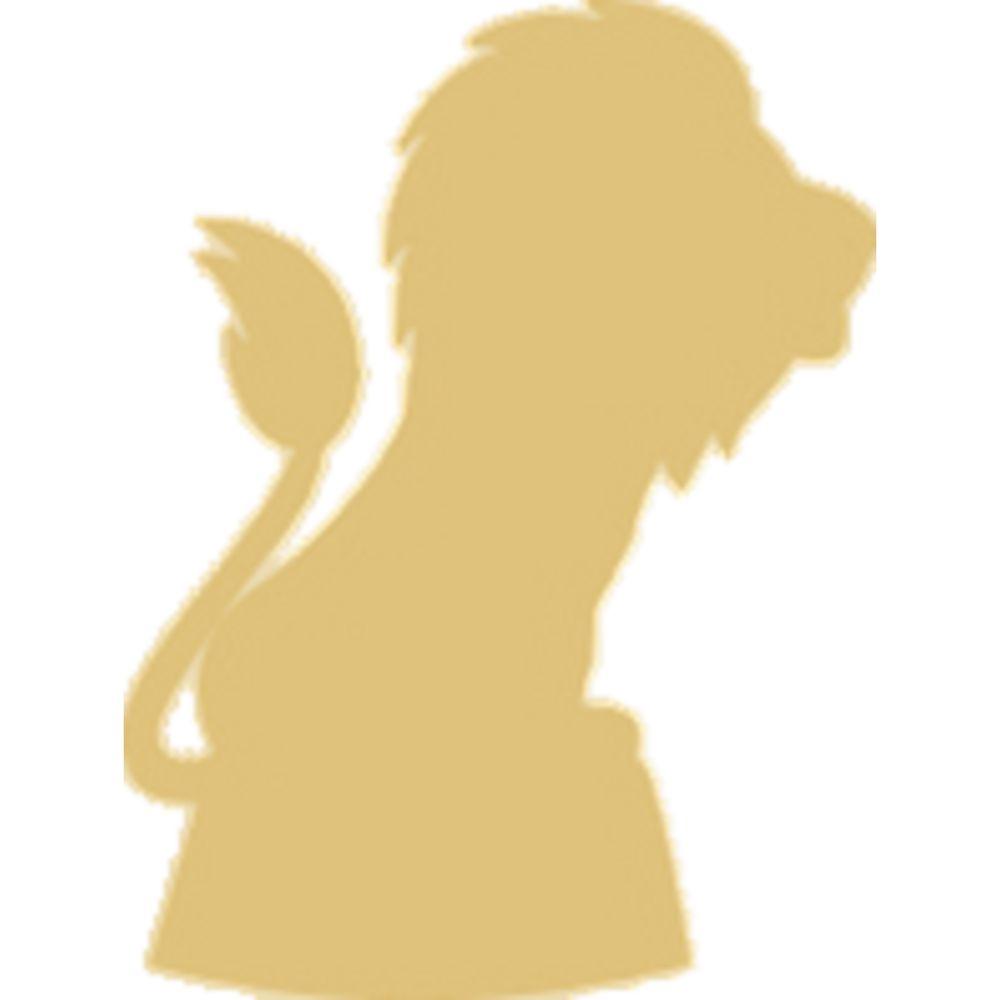 Basic Shape Lion MDF Cutout Circus Silhouette - Unfinished For DIY