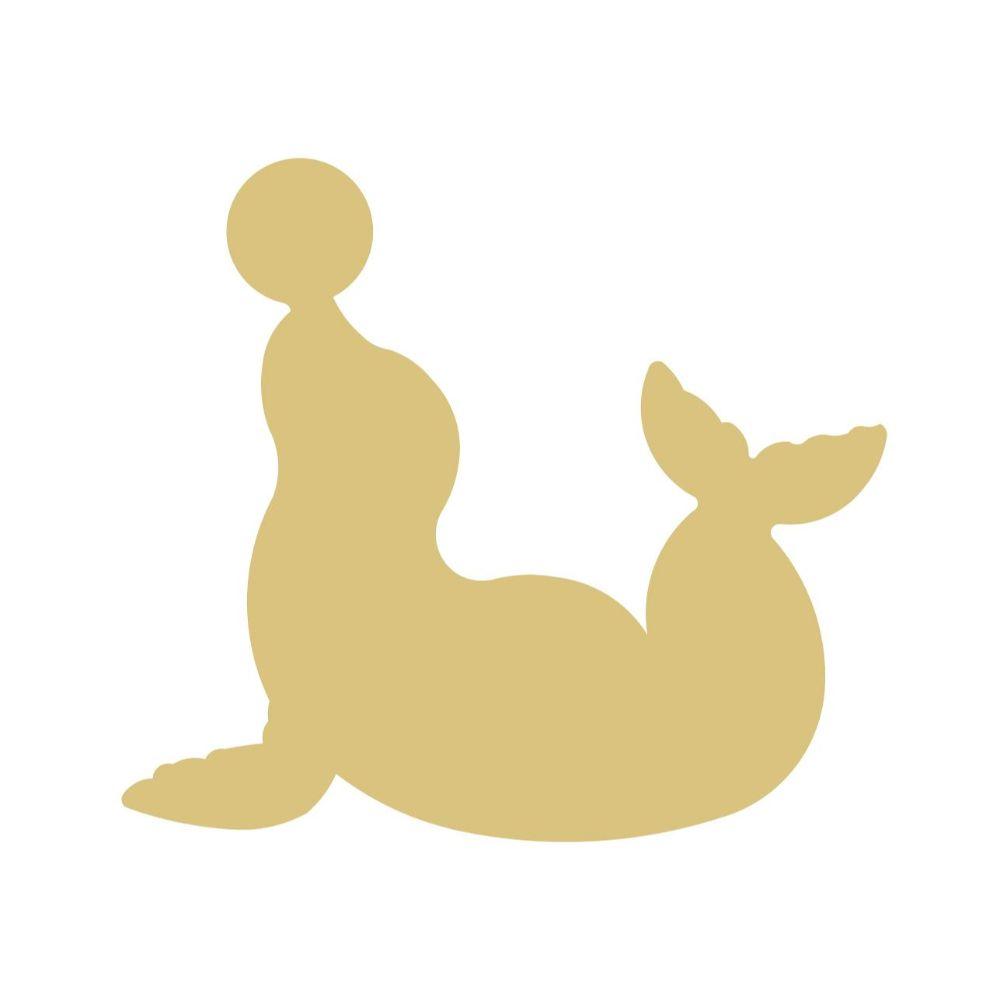 Basic Shape Circus Seal MDF Cutout Silhouette - Unfinished For DIY