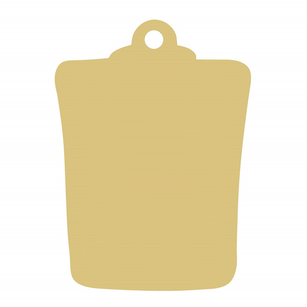 Basic Shape Clipboard MDF Cutout Silhouette - Unfinished For DIY