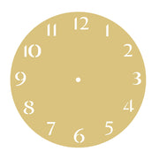 Basic Shape Round Clock Face MDF Cutout – Unfinished Craft Blank for DIY Decor & Door Hangers