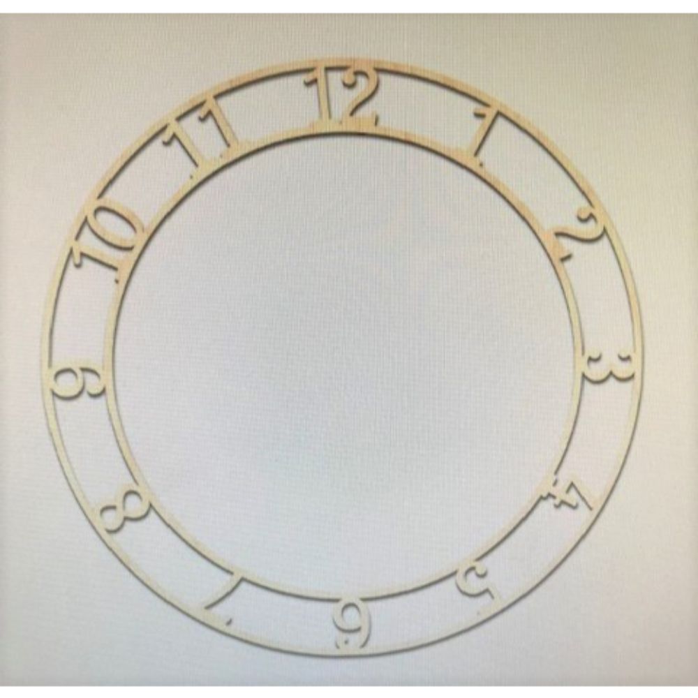 Clock Overlay Unfinished Wood Cutout Style 1 – Diverse Woodworking