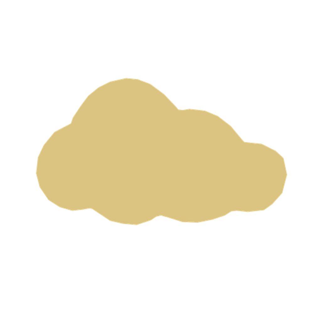 Basic Shape Cloud MDF Cutout Cloud Silhouette - Unfinished For DIY
