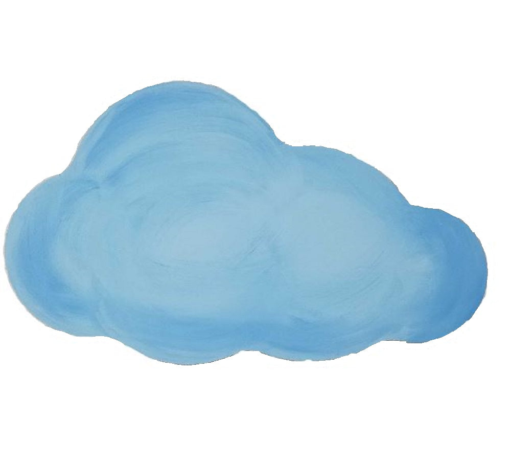 Basic Shape Cloud MDF Cutout Cloud Silhouette - Unfinished For DIY