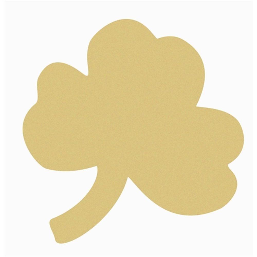 Basic Shape Shamrock MDF Cutout Clover Silhouette Style 1 - Unfinished For DIY