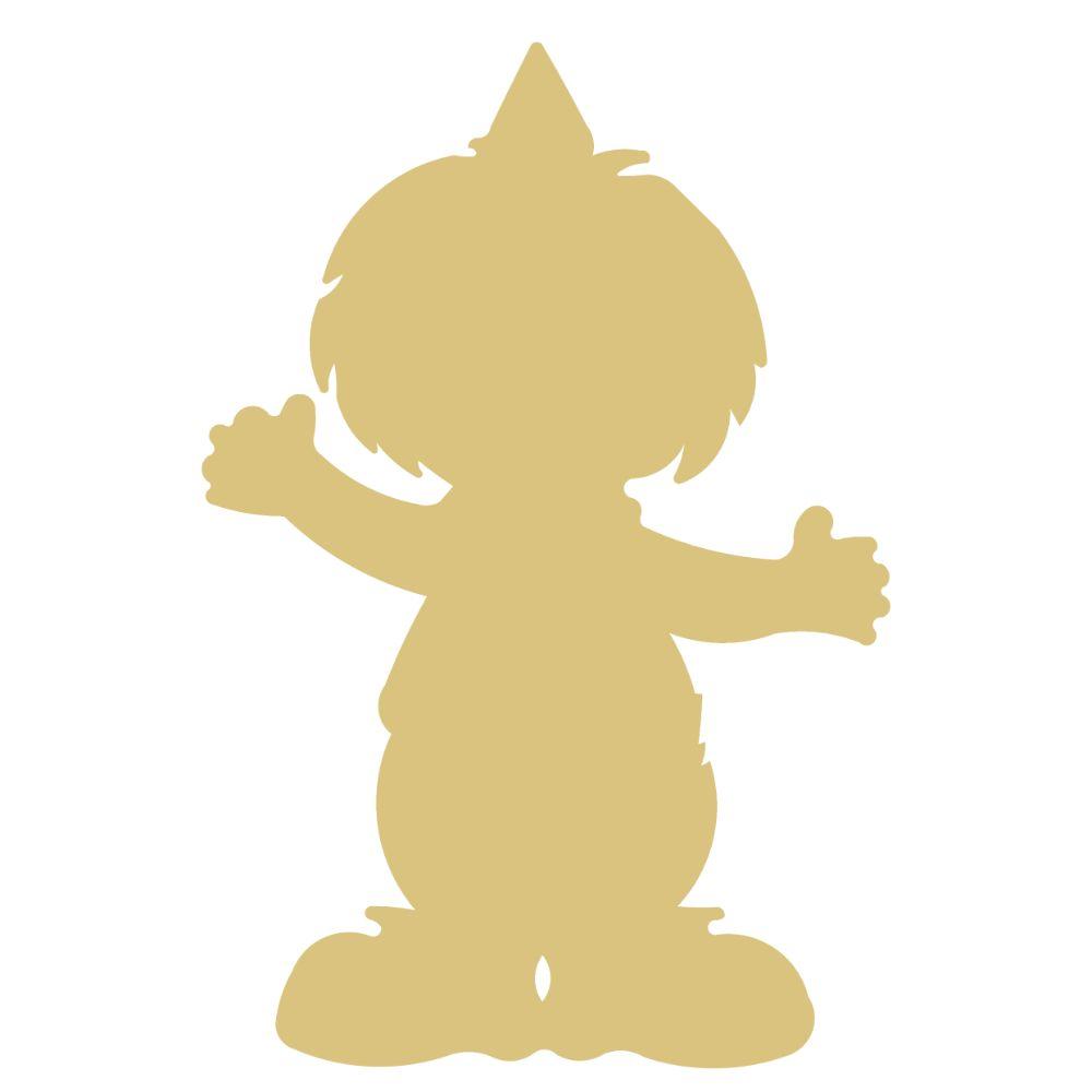 Basic Shape Clown MDF Cutout Silhouette - Unfinished For DIY