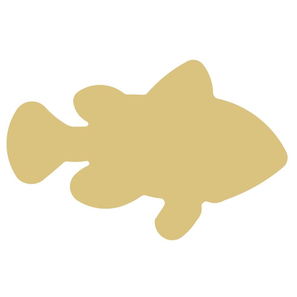 Basic Shape Clown Fish MDF Cutout - Unfinished For DIY