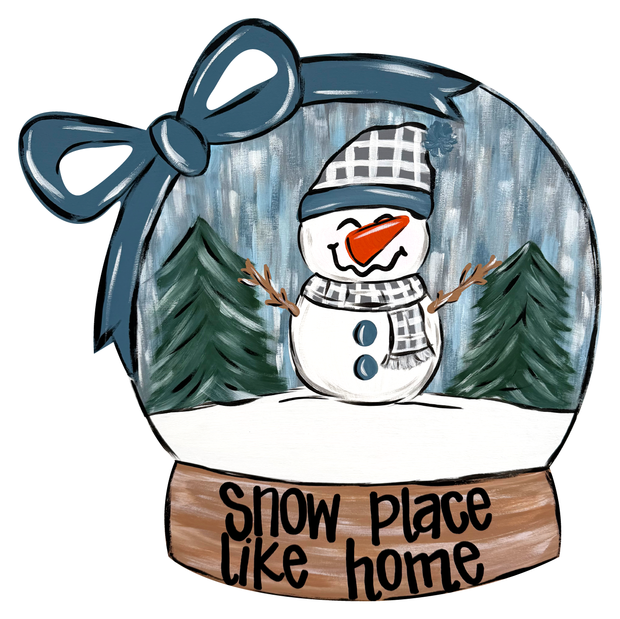 CRAFTY N BLESSED SNOWMANIN SNOW GLOBE