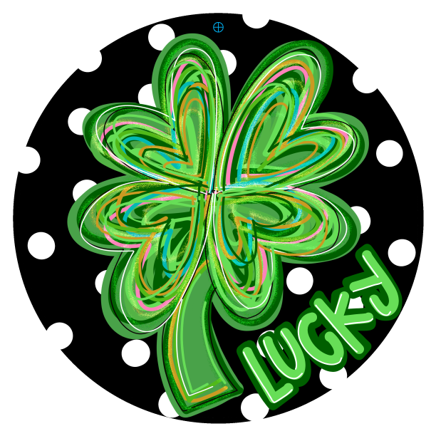 CRAFTY N BLESSED 4 LEAF CLOVER LUCKY