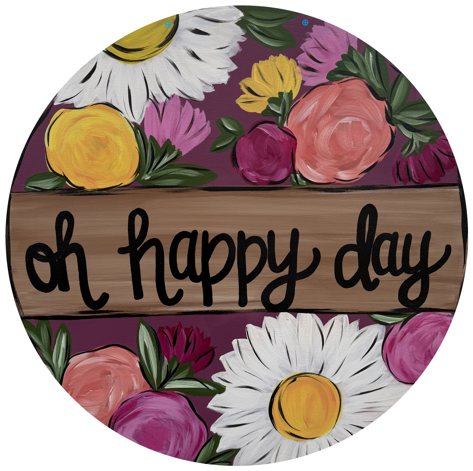 CRAFTY N BLESSED OH HAPPY DAY WITH FLOWERS