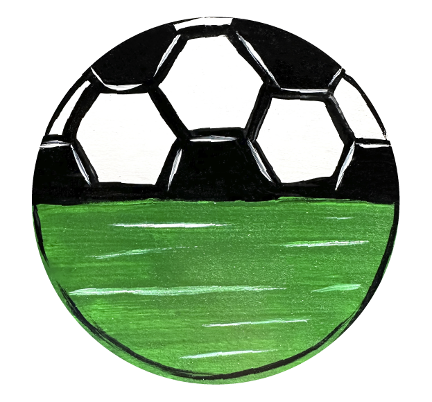 CRAFTY N BLESSED SOCCER BALL WITH GRASS