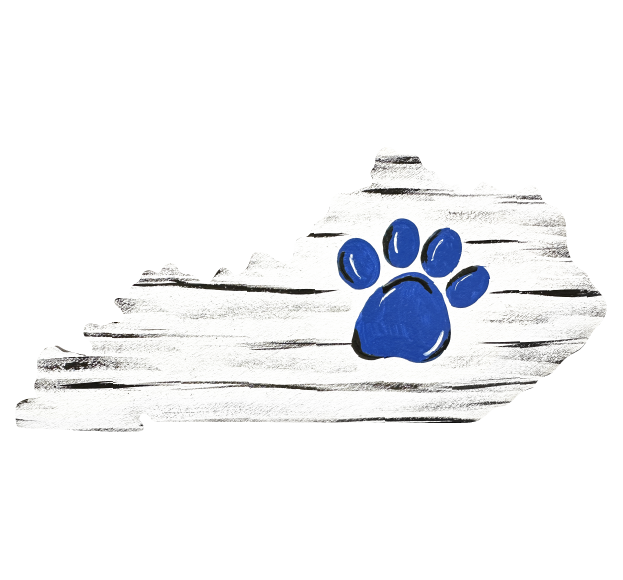 CRAFTY N BLESSED KENTUCKY WITH BLUE PAW