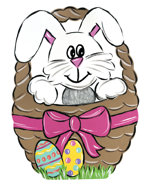 CRAFTY N BLESSED EASTER BUNNY IN BASKET