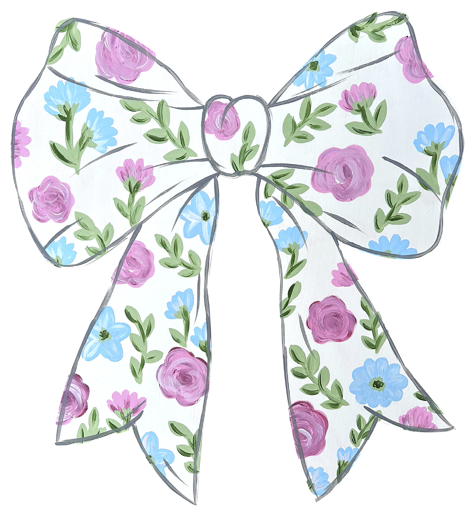 CRAFTY N BLESSED BOW WITH FLOWERS