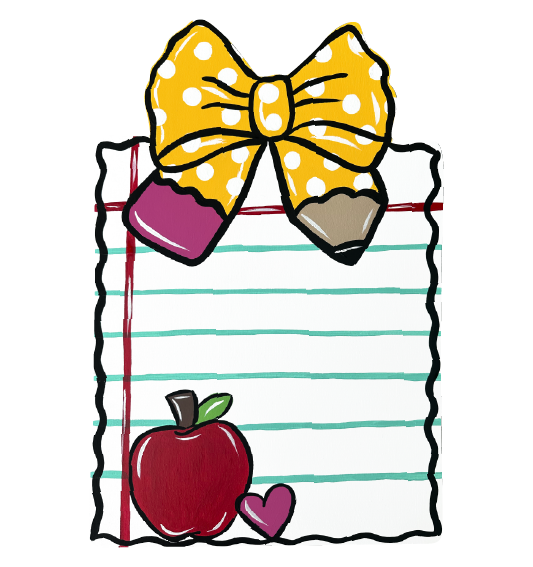 CRAFTY N BLESSED PENCIL BOW ON PAPER