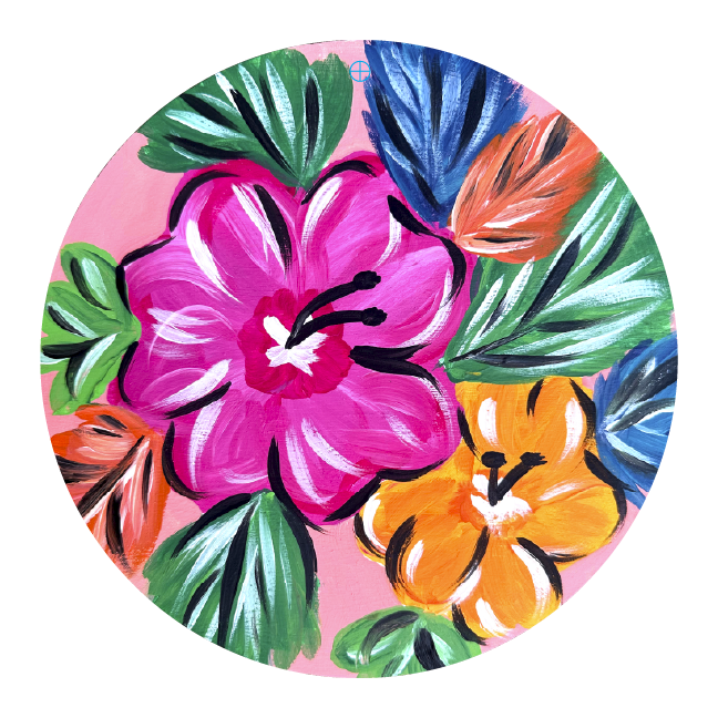 CRAFTY N BLESSED FLORAL HIBISCUS