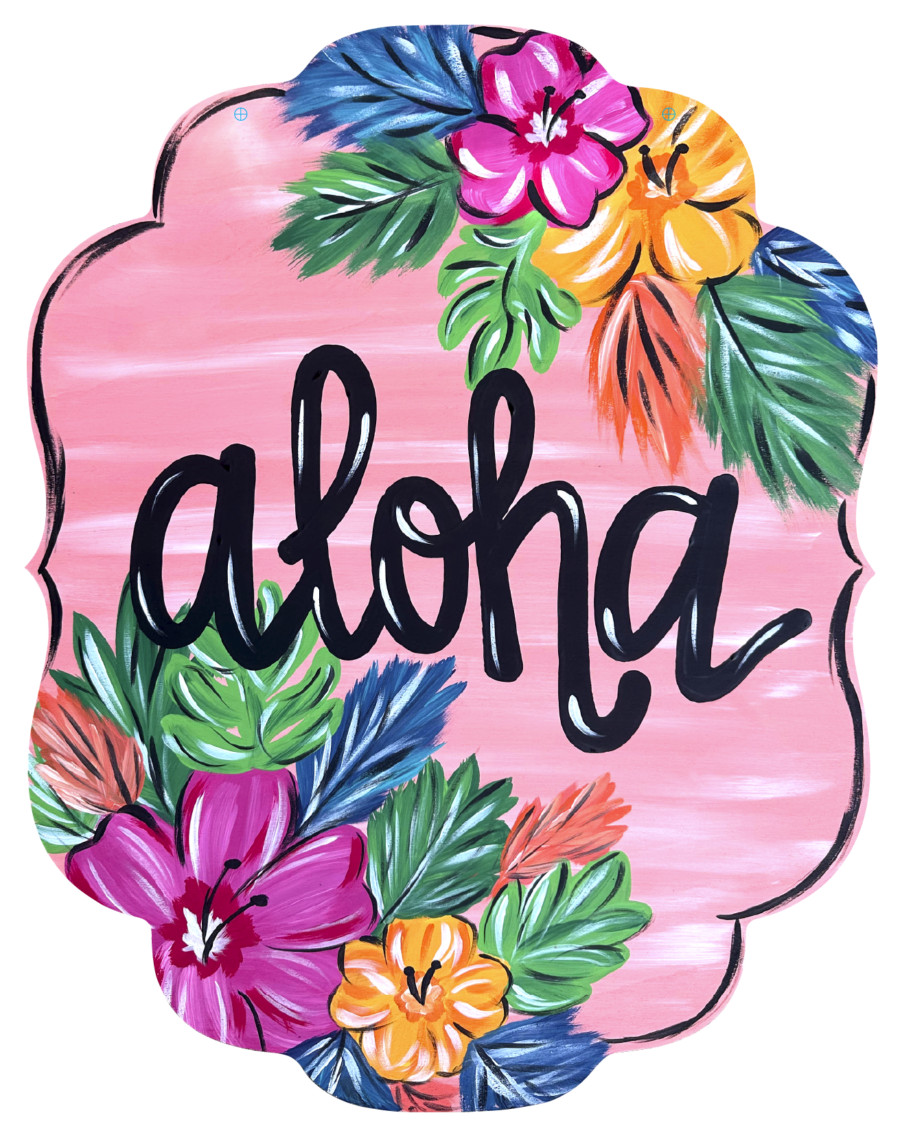 CRAFTY N BLESSED ALOHA PLAQUE