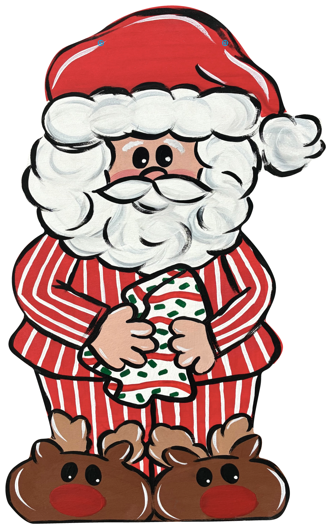 CRAFTY N BLESSED SANTA WITH SNACK TREE
