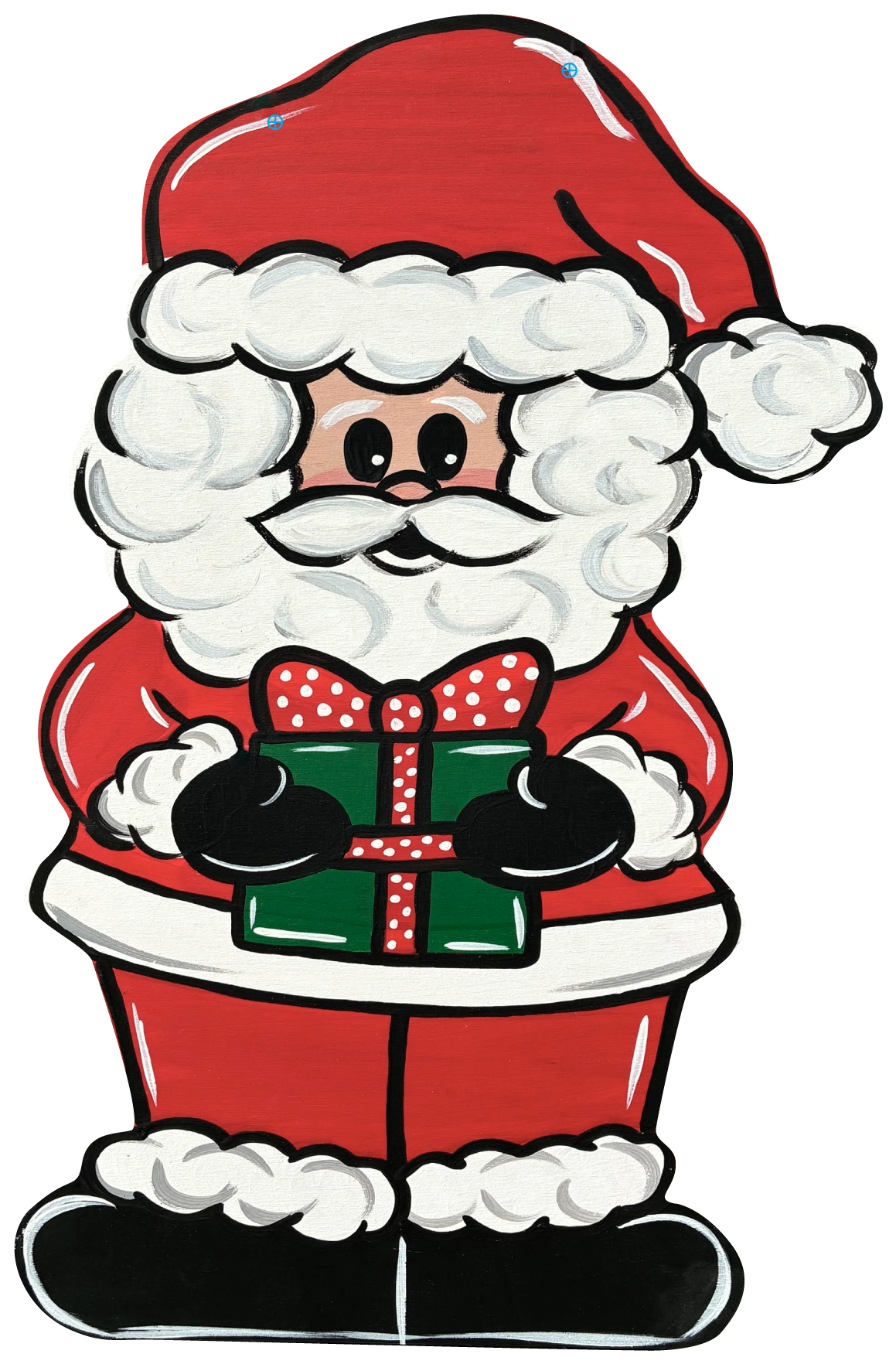 CRAFTY N BLESSED SANTA WITH PRESENT