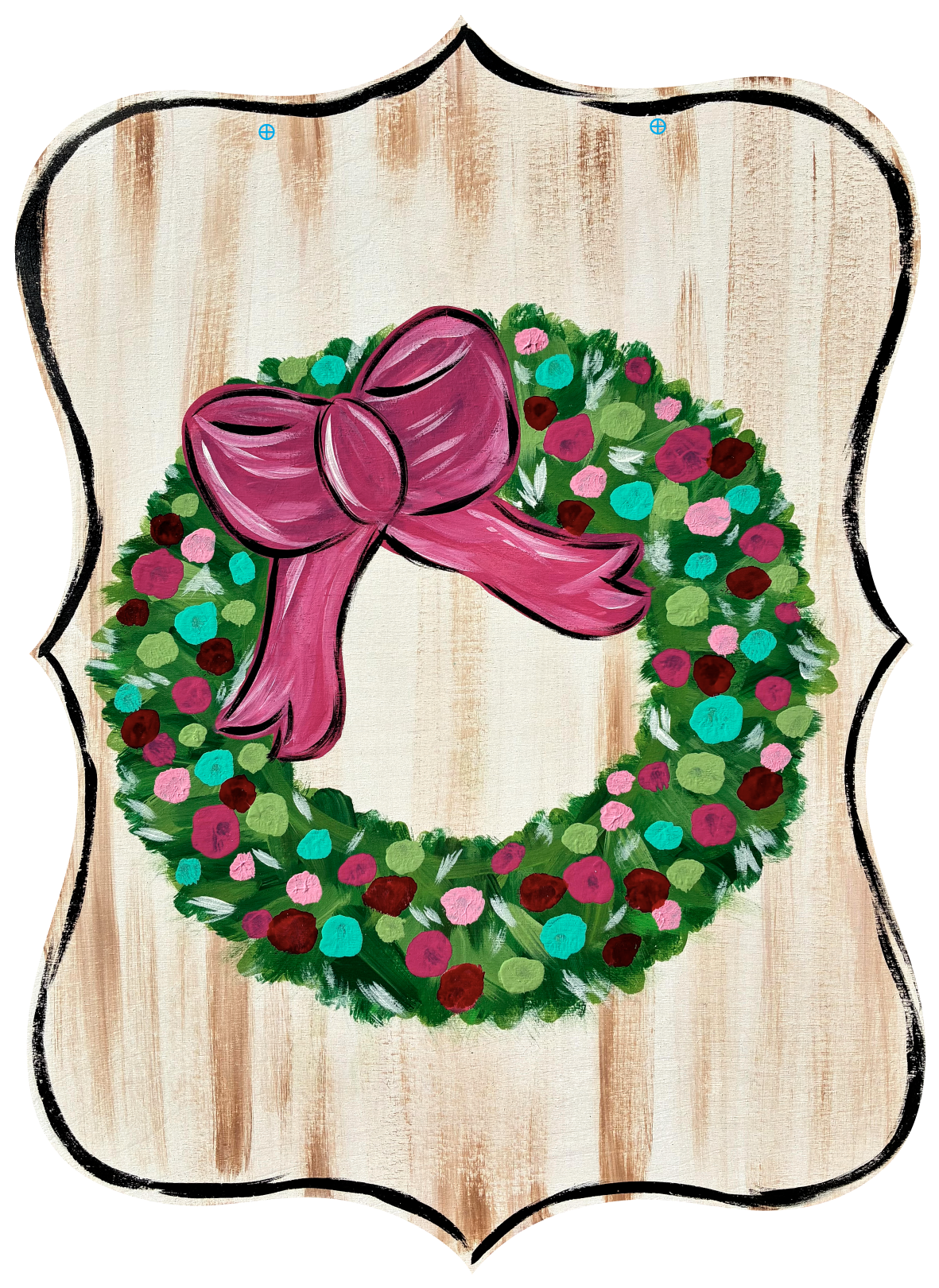 CRAFTY N BLESSED WREATH ON PLAQUE