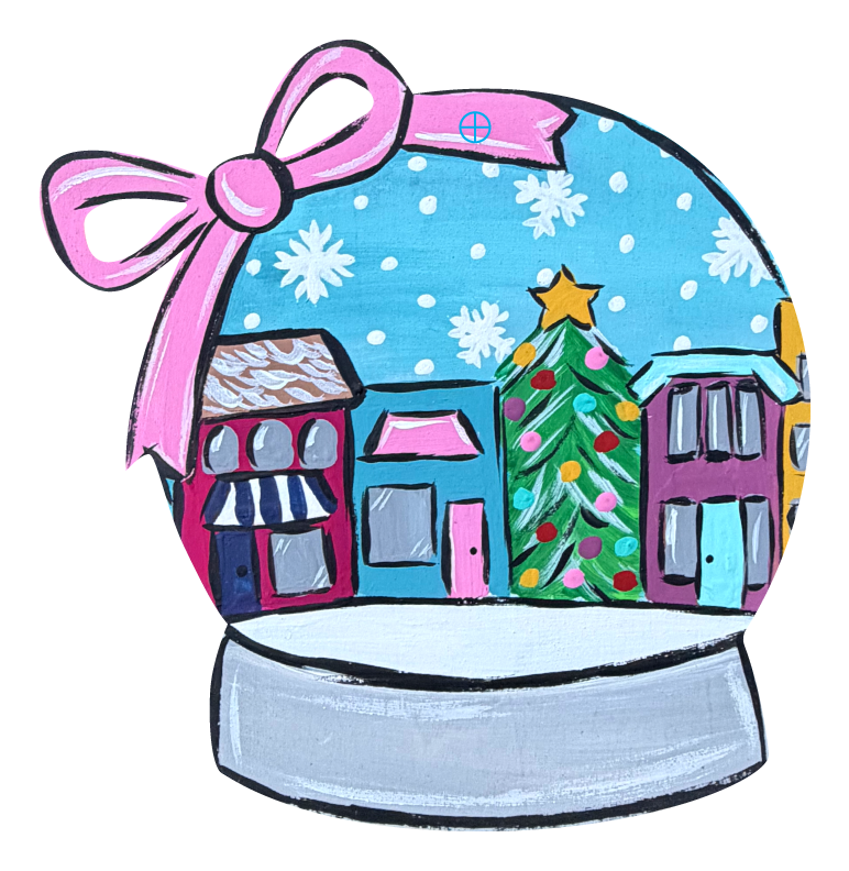 CRAFTY N BLESSED VILLAGE SNOW GLOBE