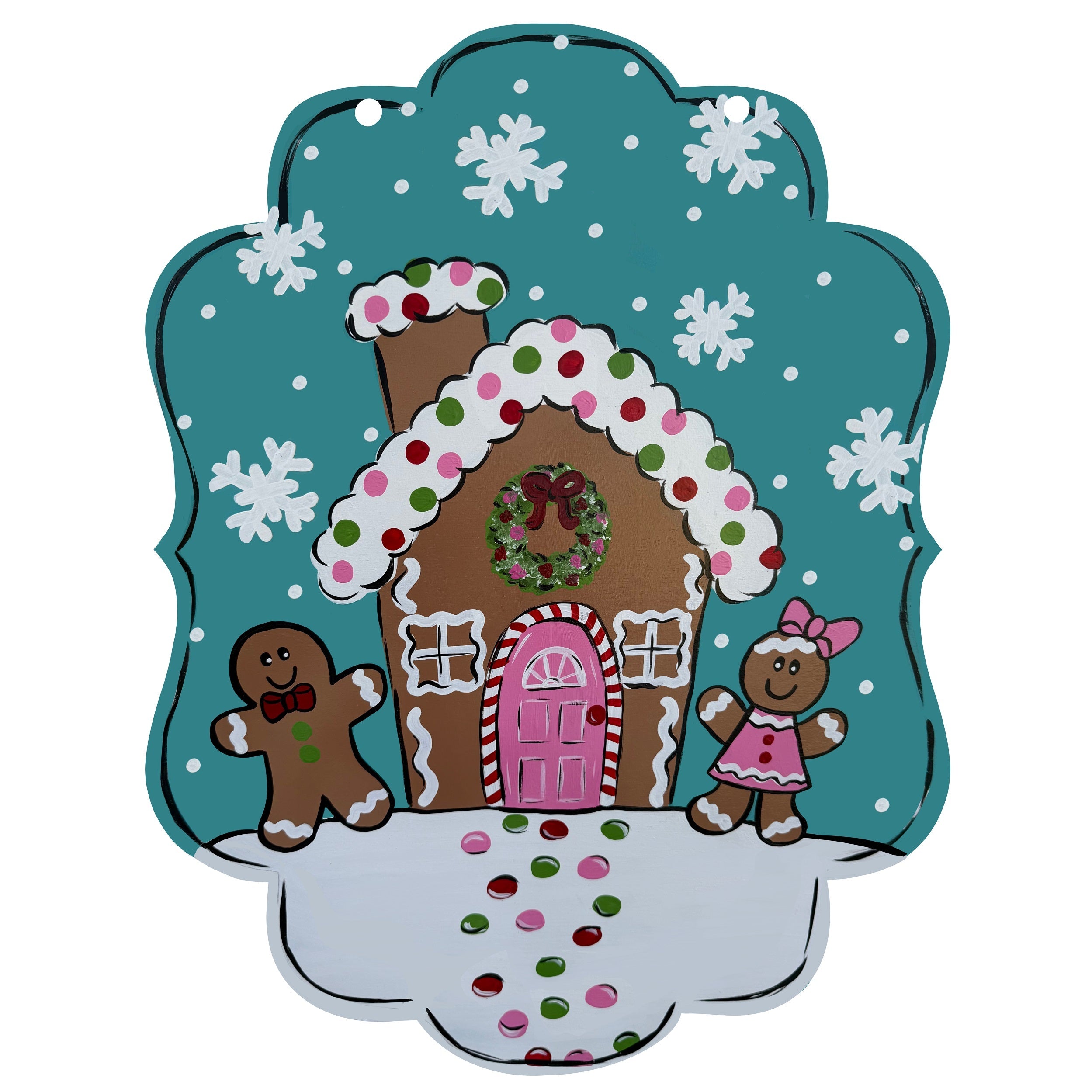 CRAFTY N BLESSED GINGERBREAD HOUSE AND PEOPLE