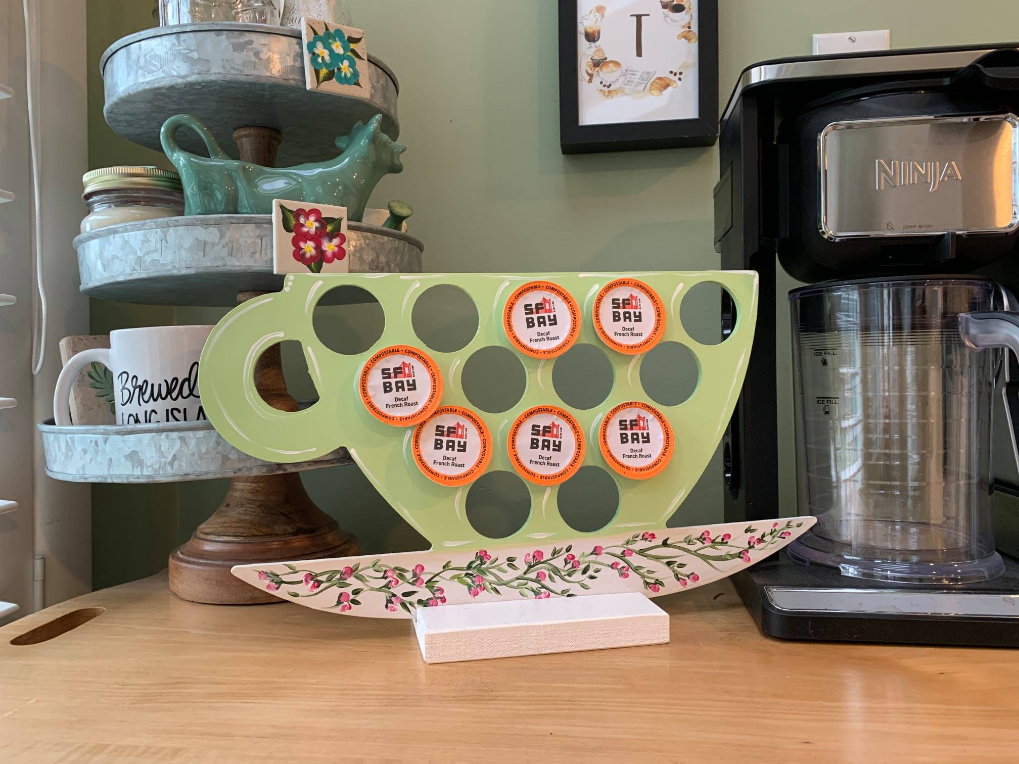 Basic Shape Cup MDF Cutout Dotted Cup - Unfinished For DIY