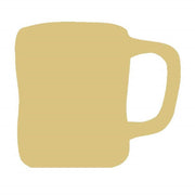 Basic Shape Mug MDF Cutout Coffee Cup Silhouette - Unfinished For DIY