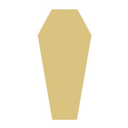 Basic Shape Coffin MDF Cutout Halloween Decor - Unfinished For DIY