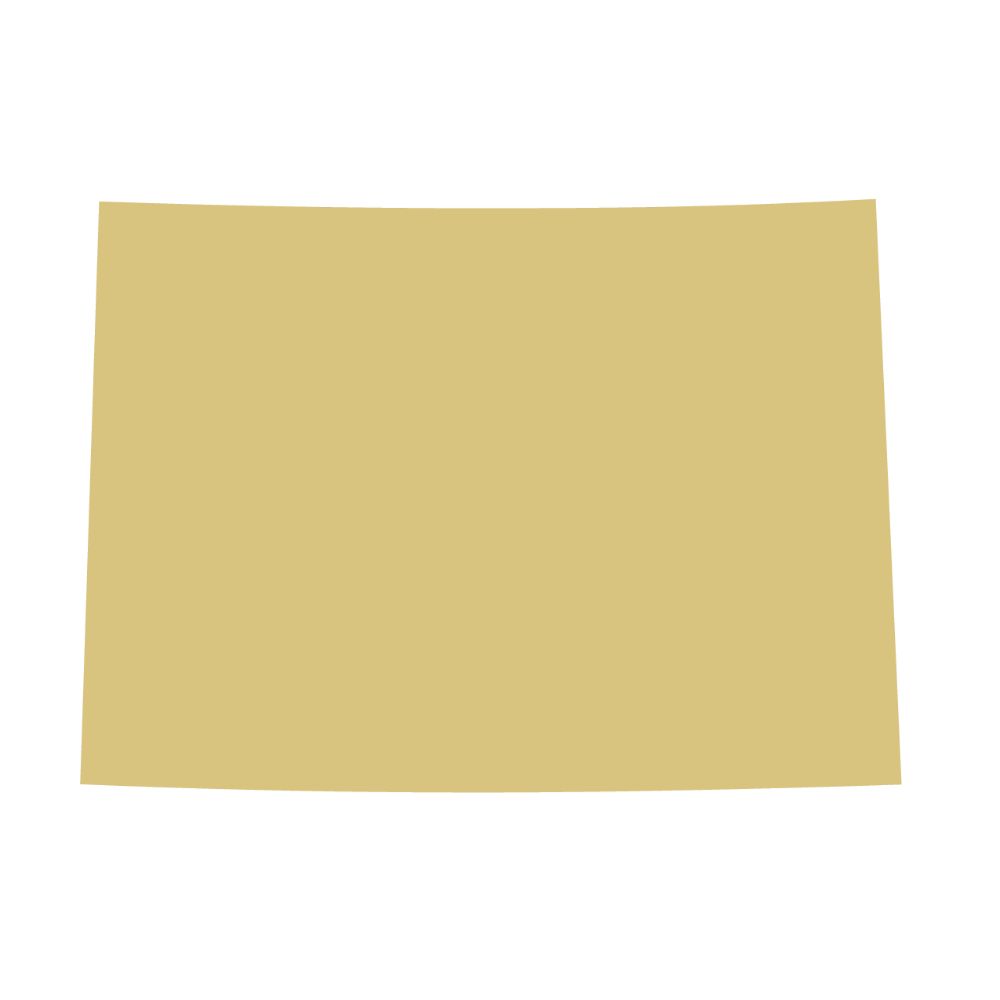 Basic Shape Colorado MDF Cutout State Silhouette - Unfinished For DIY