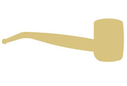 Basic Shape Corn Cob Pipe MDF Cutout Silhouette - Unfinished For DIY