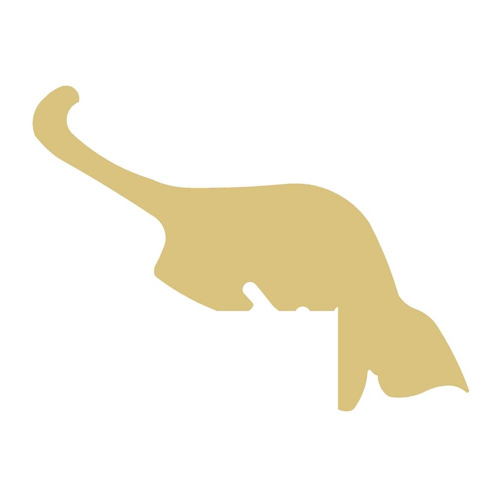 Basic Shape Cat MDF Cutout Silhouette Style 1 - Unfinished For DIY