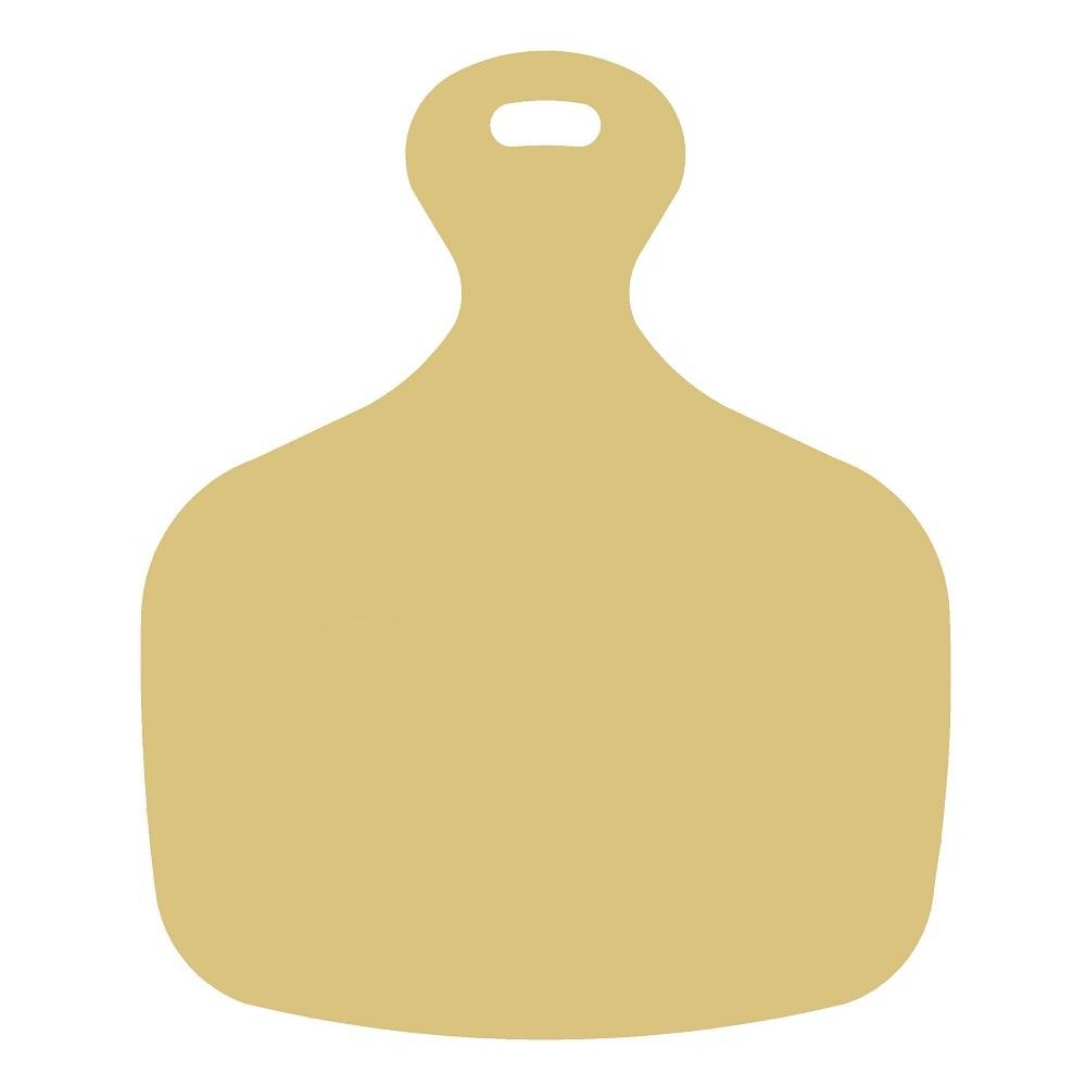 Basic Shape Cow Tag MDF Cutout Plain Silhouette - Unfinished For DIY