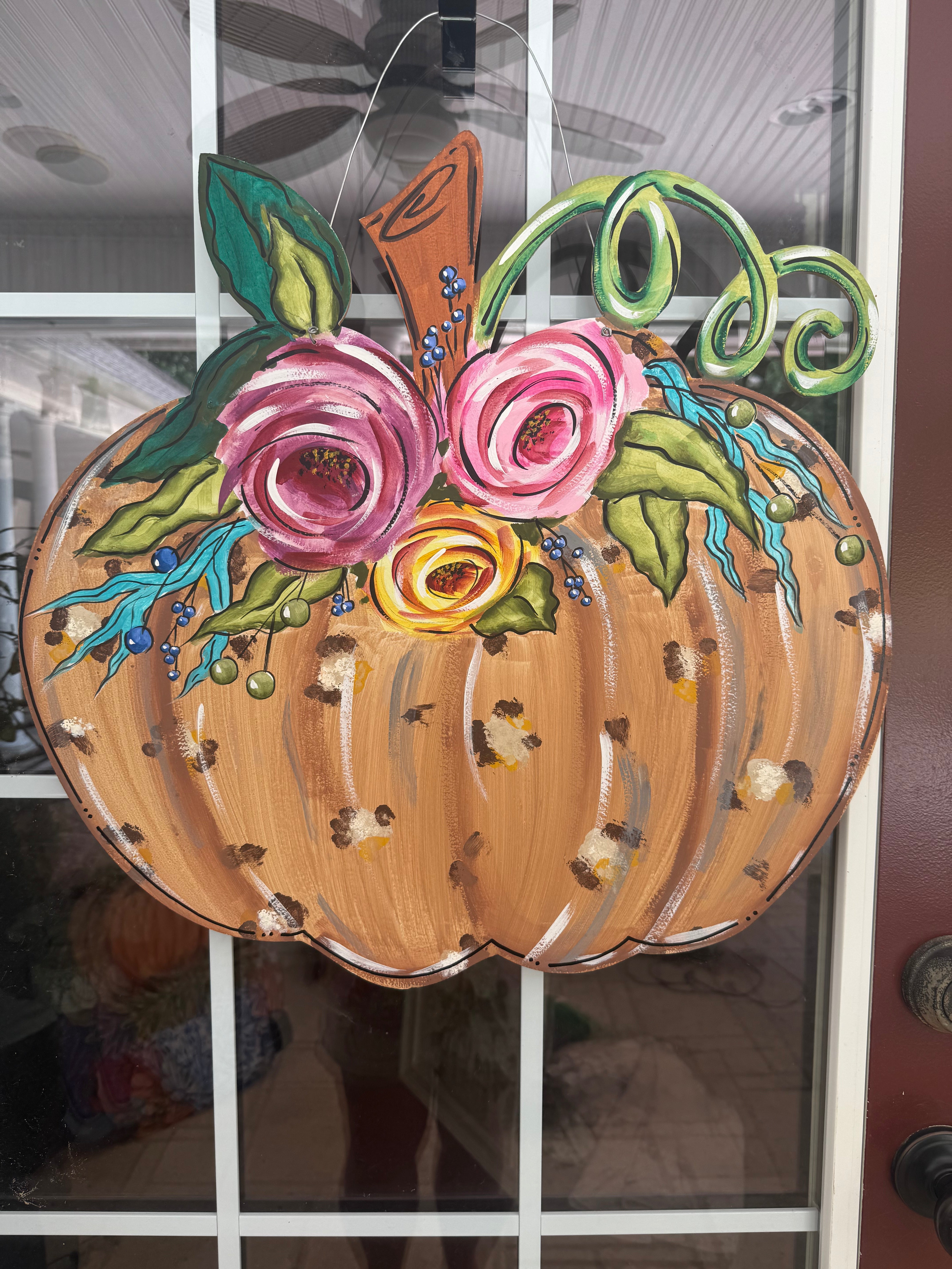 CINDY'S PUMPKIN WITH FLOWERS