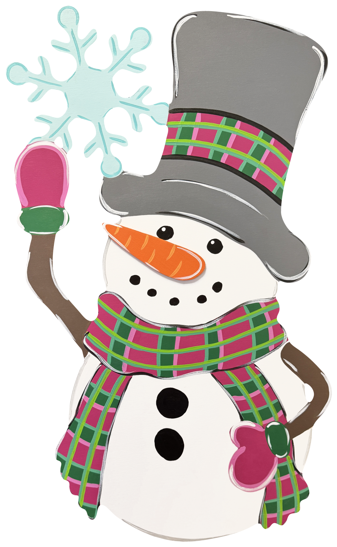 ASHLEY NICOLE DESIGNS SNOWMAN WITH SNOWFLAKE
