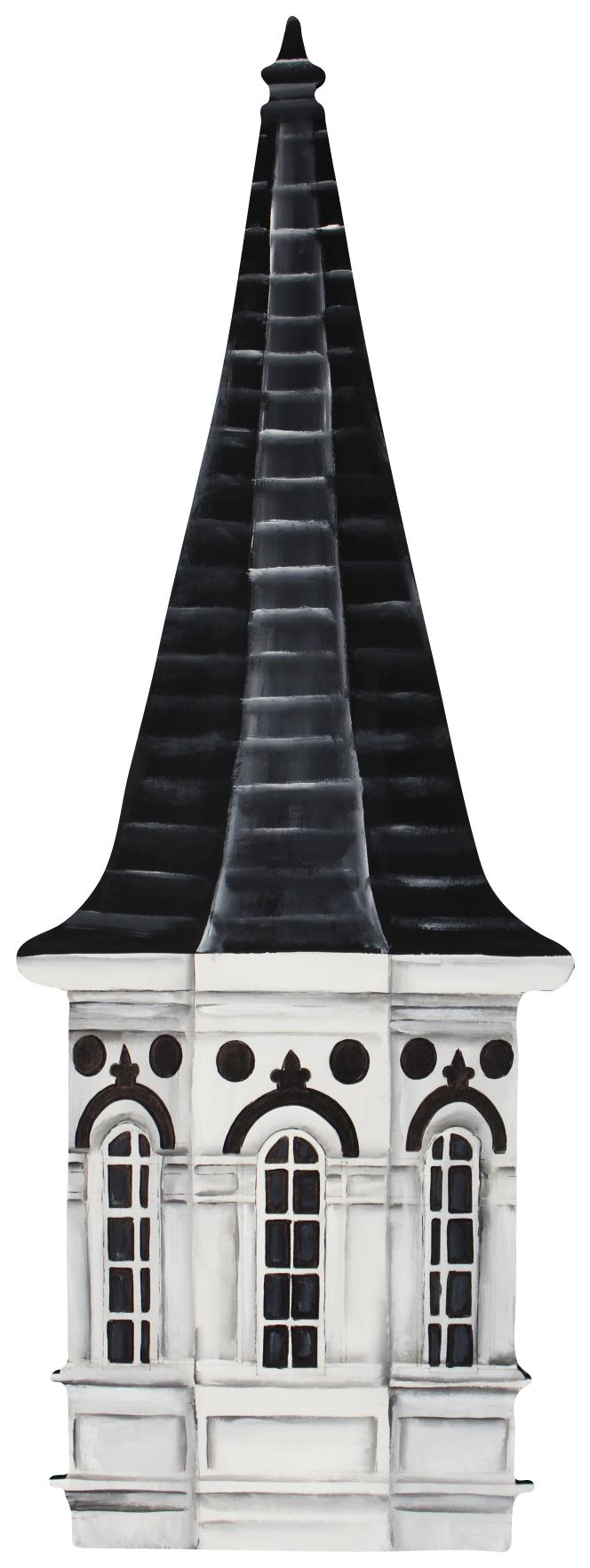 CHELLE BELLE'S CREATIONS BLACK AND WHITE SPIRES