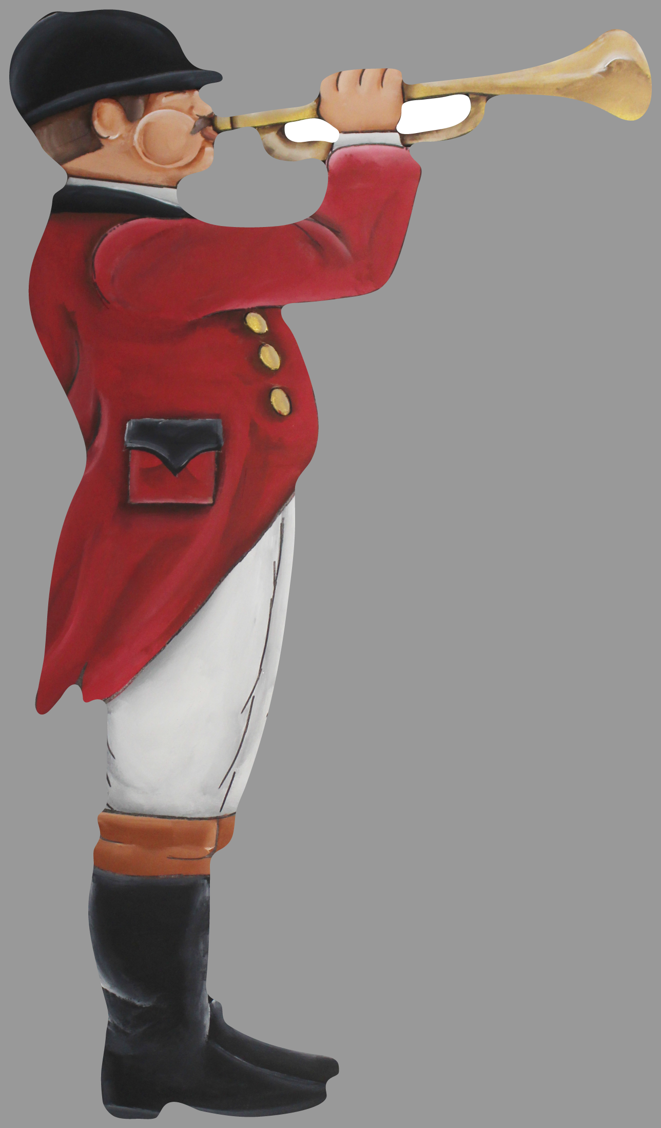 CHELLE BELLE'S CREATIONS BUGLER IN RED JACKET BLACK HAT